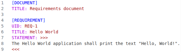 SDoc HLR example